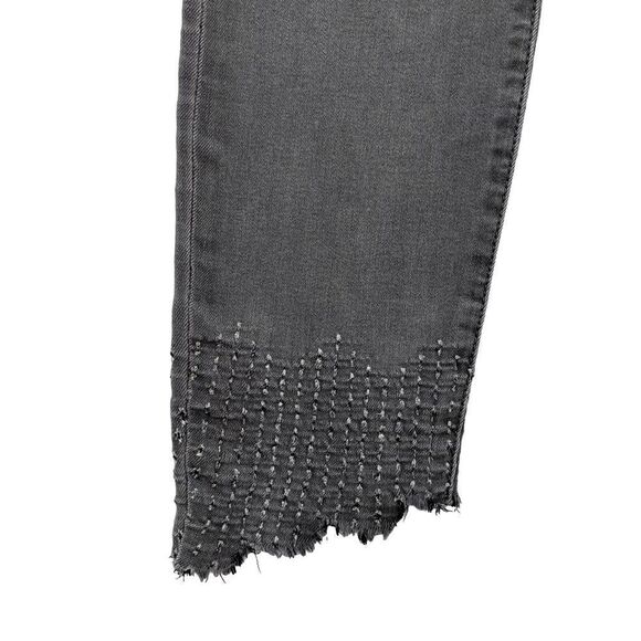 SAM EDELMAN The Kitten Mid Rise Skinny Ankle Smoky Gray Denim Skinny Jeans Sz 29 - Picture 3 of 8